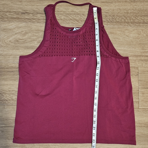Gymshark Energy + Seamless Loose Vest - Beet Red Size L - Picture 8 of 8